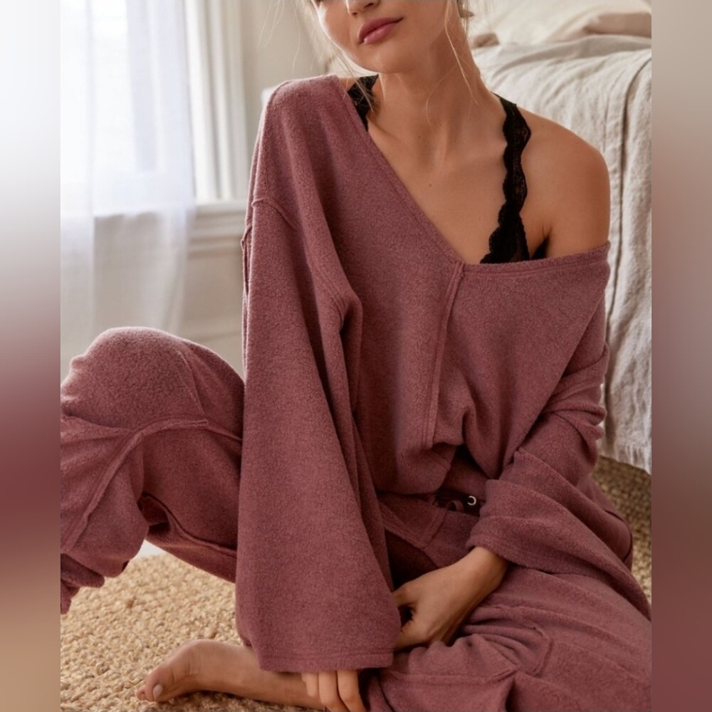 NWT Free People Day Off Fleece Set Sz S - Picture 2 of 10